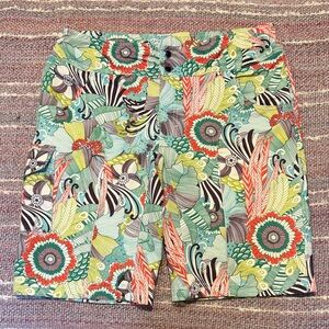 Floral Patterned Shredly MTB short Shorts
